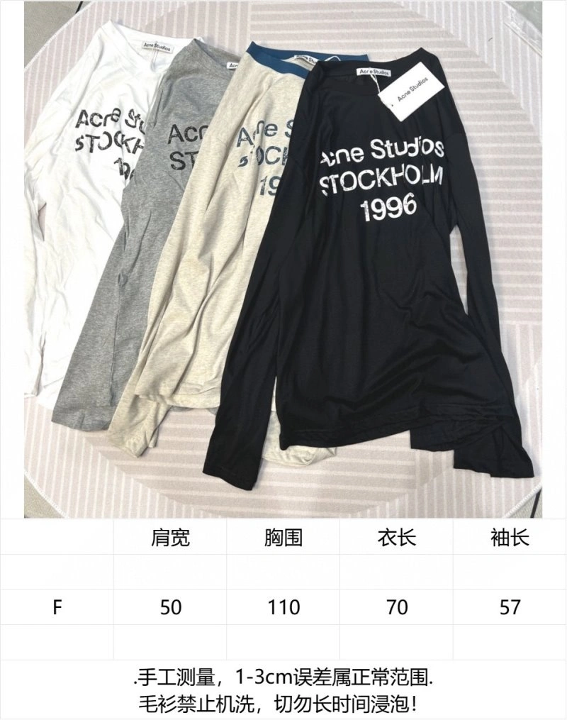 Acne T-Shirts Durable 157181
