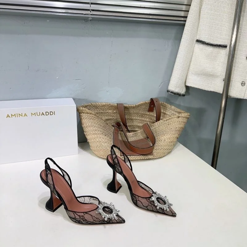 SmoothTexture Amina Muaddi Sandals 13147