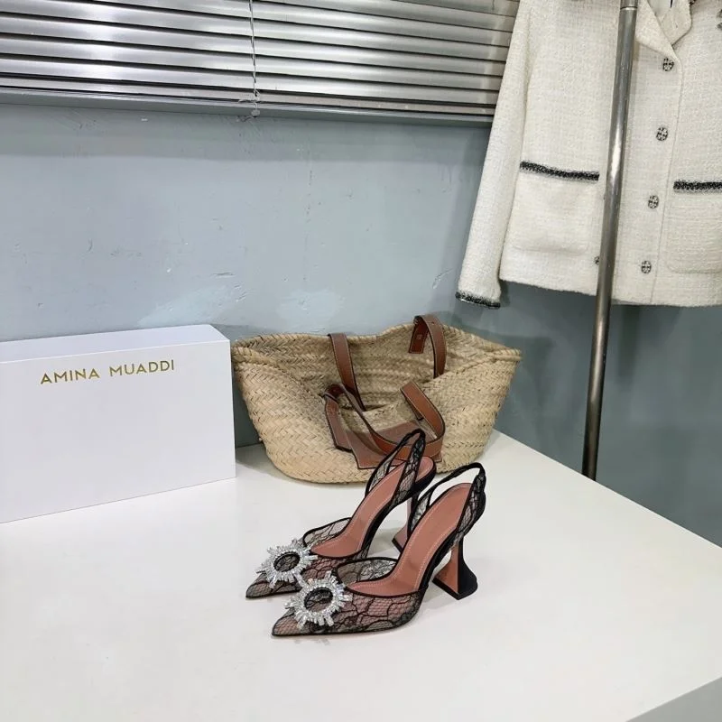 SmoothTexture Amina Muaddi Sandals 13147