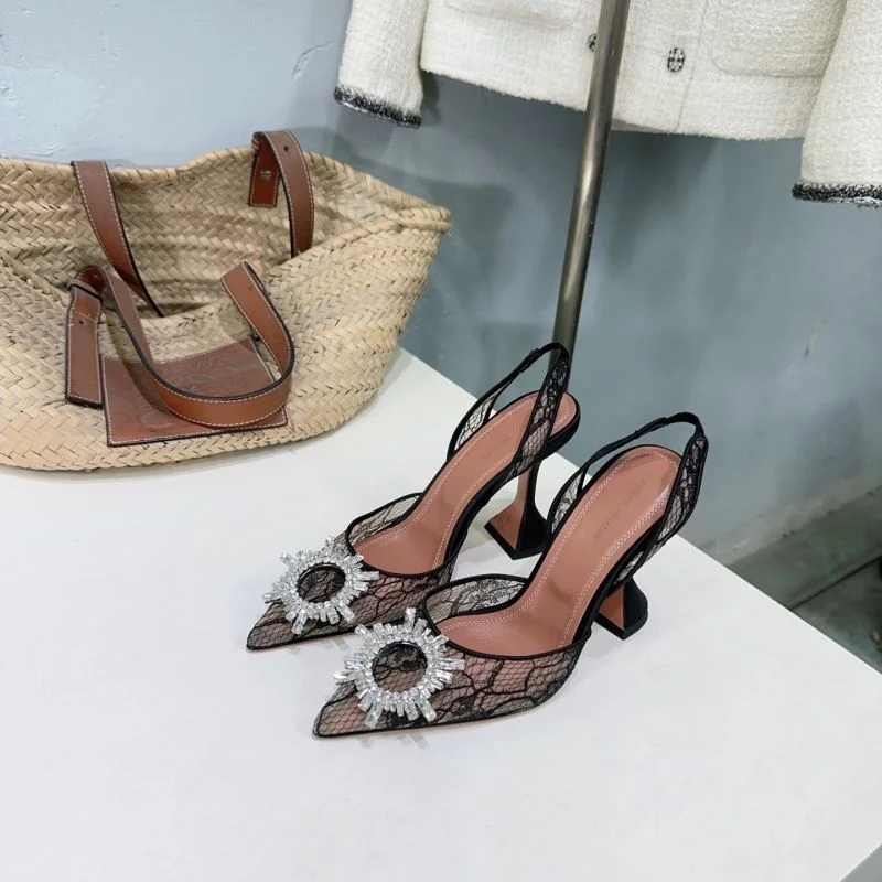 SmoothTexture Amina Muaddi Sandals 13147