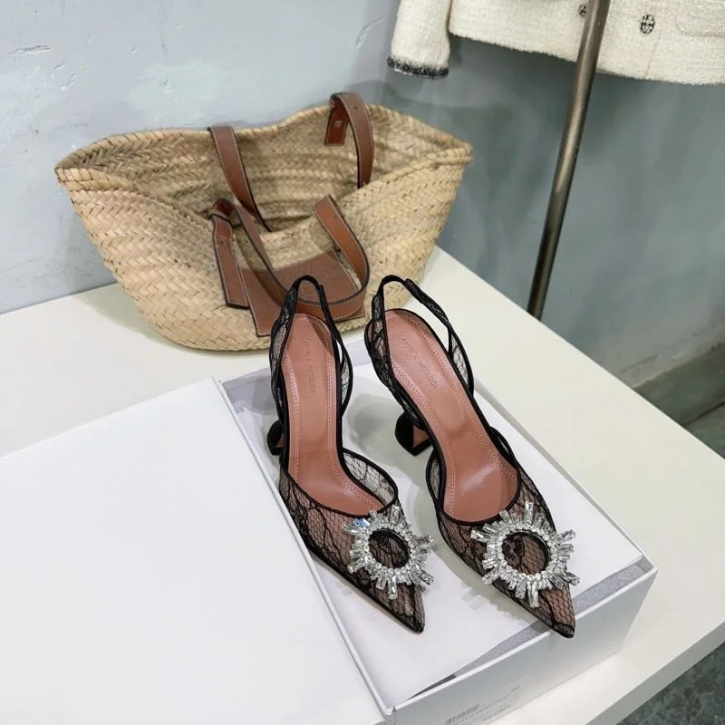 SmoothTexture Amina Muaddi Sandals 13147