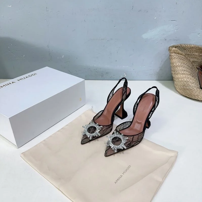 SmoothTexture Amina Muaddi Sandals 13147