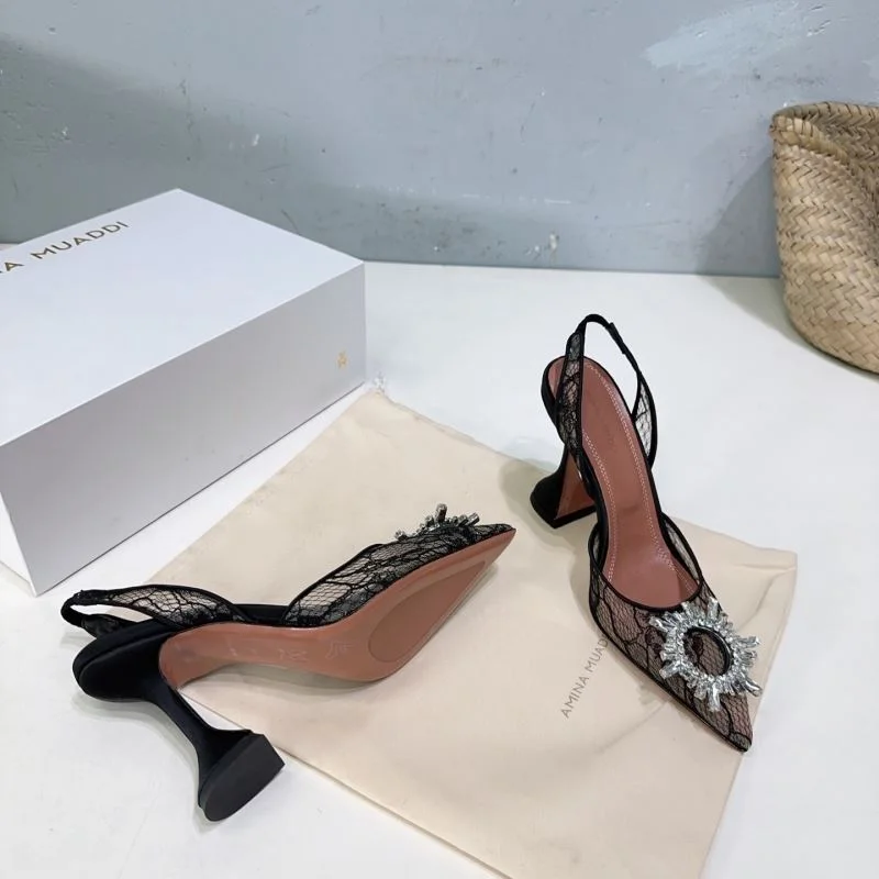 SmoothTexture Amina Muaddi Sandals 13147