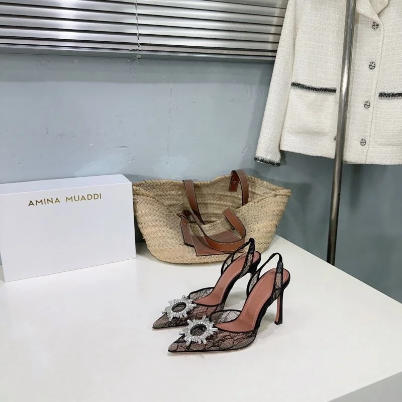 Minimalist Amina Muaddi Sandals 13099