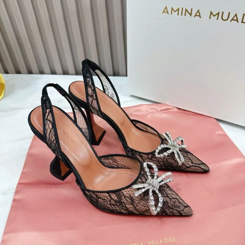 Trendsetting Amina Muaddi Sandals 13087