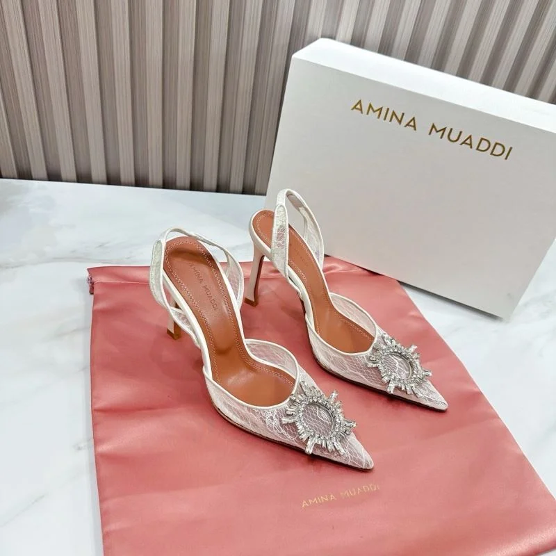 Breathable Amina Muaddi Sandals 13067