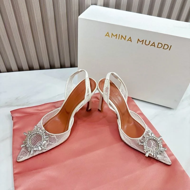 Breathable Amina Muaddi Sandals 13067