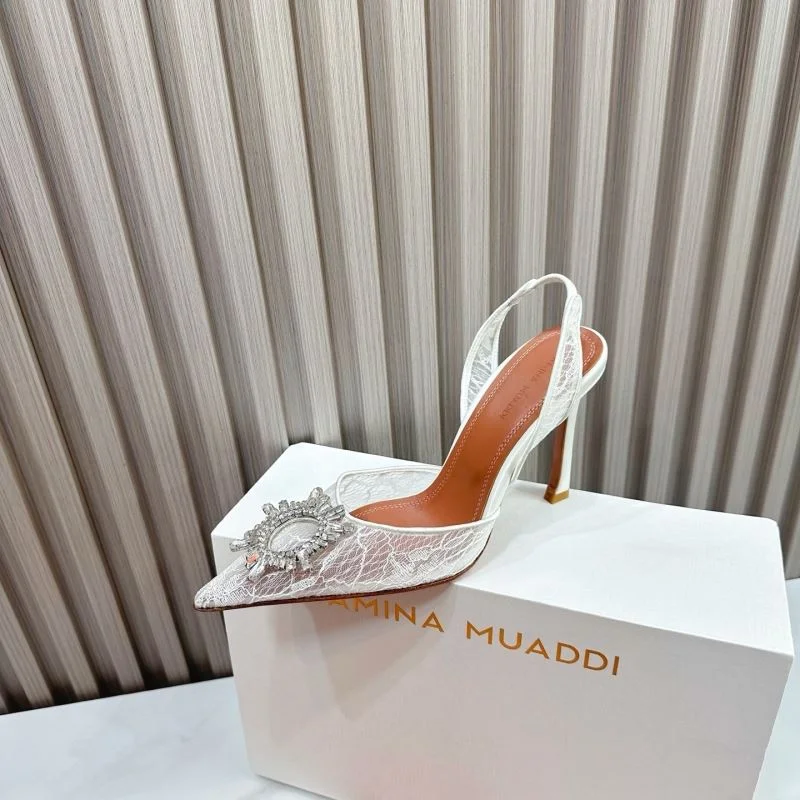 Breathable Amina Muaddi Sandals 13067