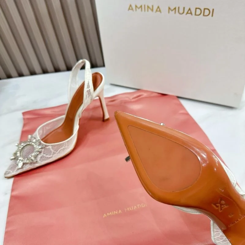 Breathable Amina Muaddi Sandals 13067