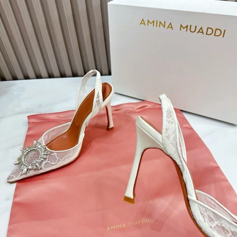 Breathable Amina Muaddi Sandals 13067
