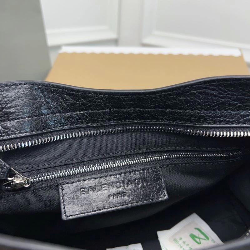 Bright Balenciaga   Gold City Cracked Lambskin Bag with Pineapple Studs 78368