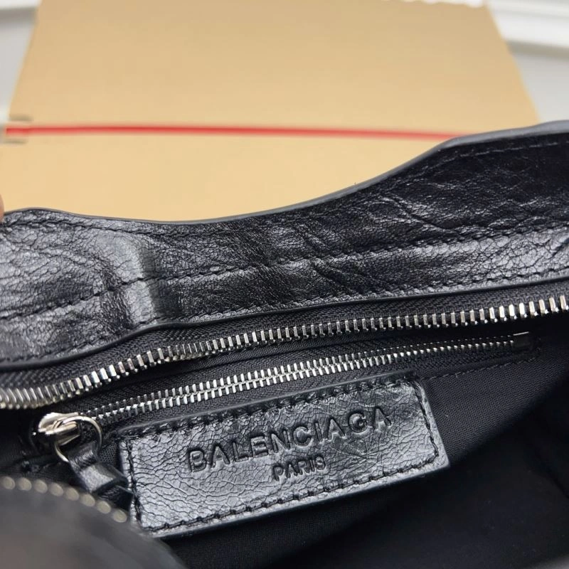 Balenciaga   Gold Mini City Cracked Lambskin Crossbody Bag Thermal 78337
