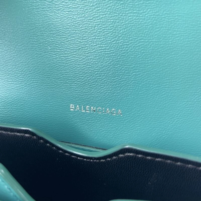 Balenciaga  Lake Water Blue Crocodile Pattern Crossbody Bag Reliable 78325