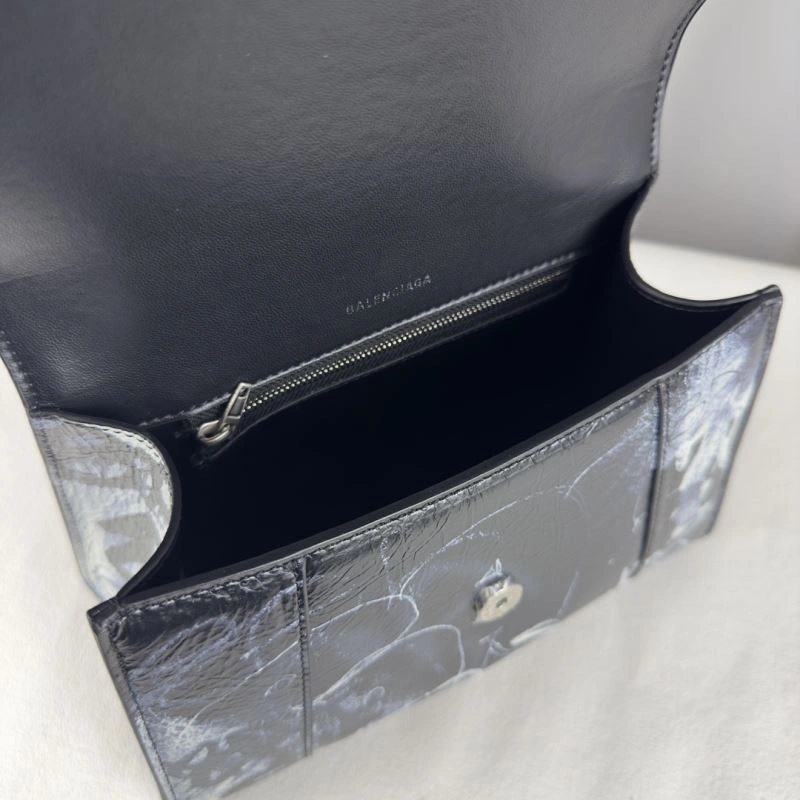 MultiPurpose Balenciaga 2023 Balenciaga Hourglass Crocodile-Patterned Bag -  S 78628