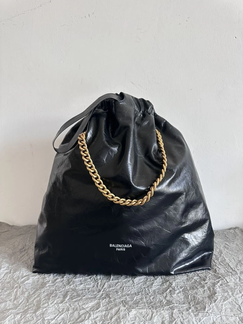 Balenciaga 2023 Crush Therbage Large Tote Bag in Calfskin NewStyle 72685