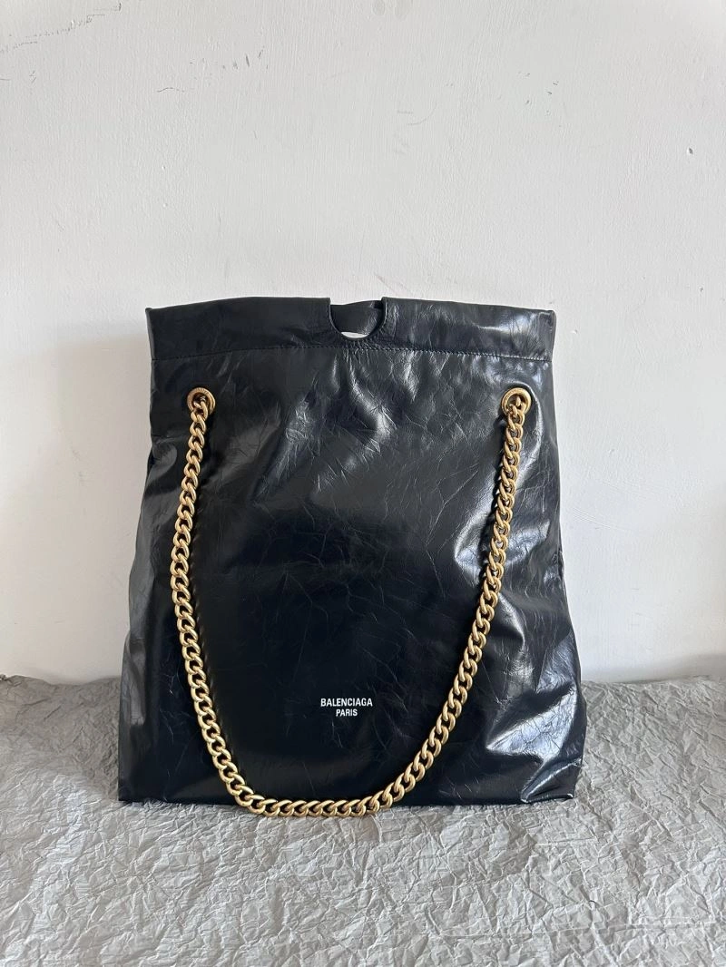 Balenciaga 2023 Crush Therbage Large Tote Bag in Calfskin NewStyle 72685