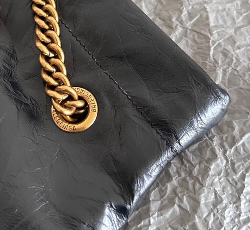 Balenciaga 2023 Crush Therbage Large Tote Bag in Calfskin NewStyle 72685