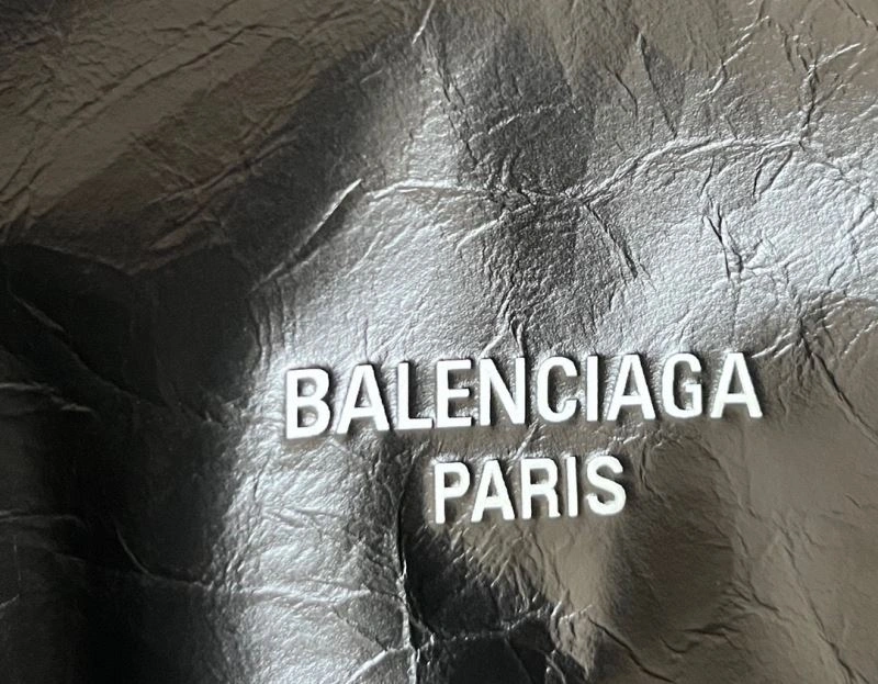 Balenciaga 2023 Crush Therbage Large Tote Bag in Calfskin NewStyle 72685