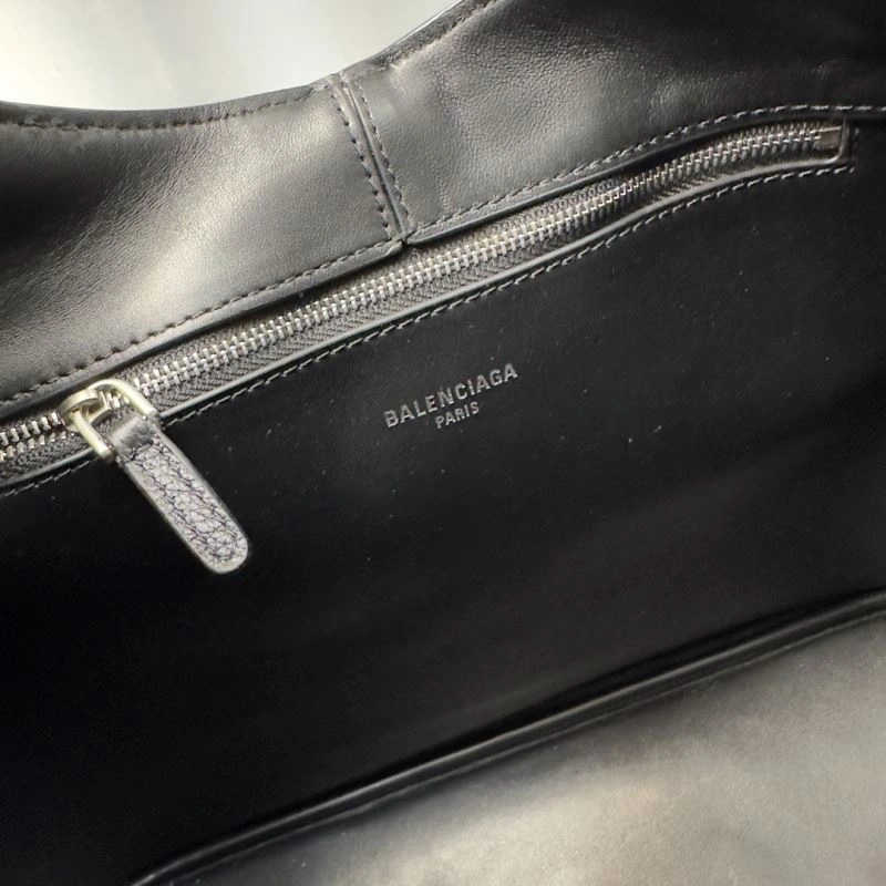 Balenciaga 2024 Large Locker Hobo Bag with Silver Lock Detail SmartChoice 75262