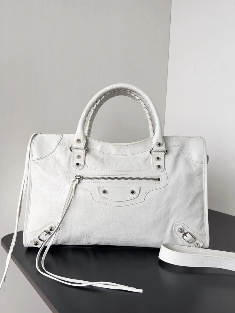 Versatile Balenciaga 2024 Le City  Biker Handbag in Sweet Tones 70068