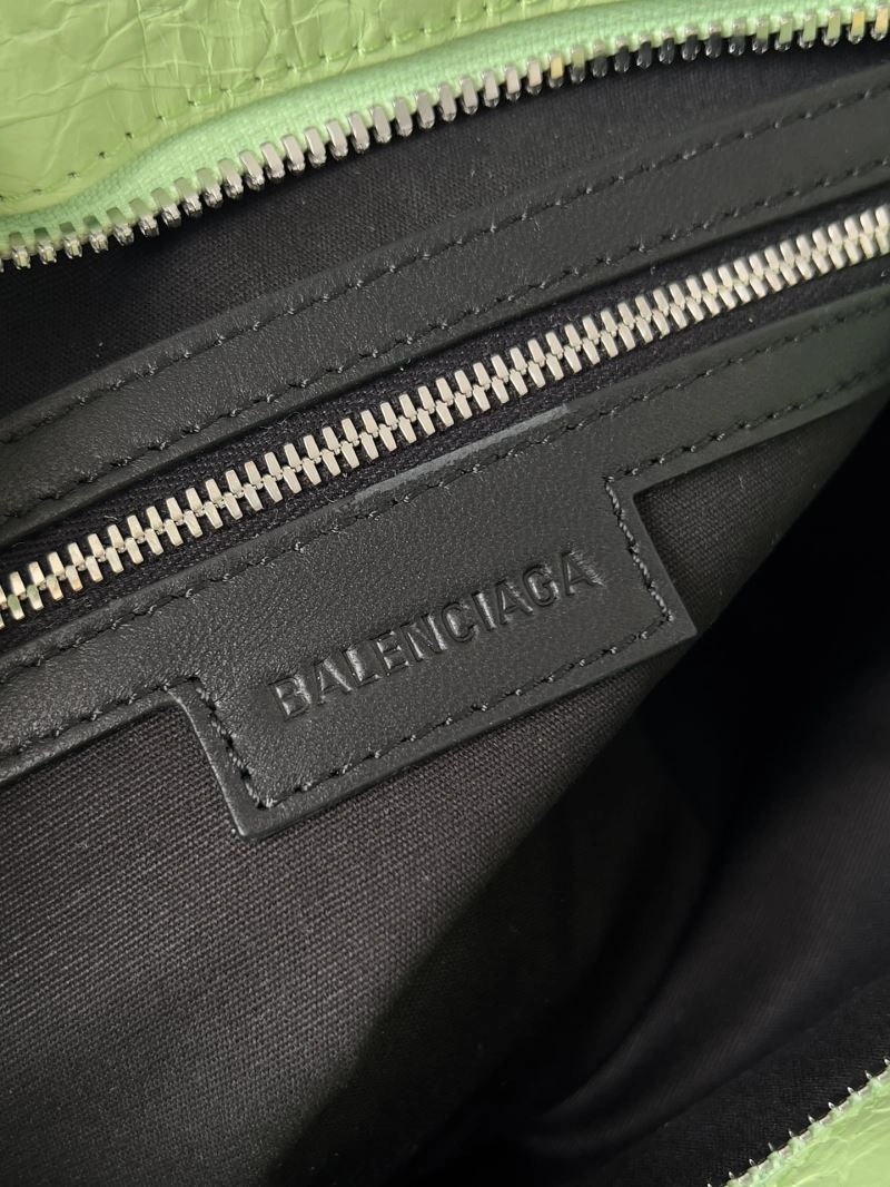 Balenciaga 2024 Le City S  Studded Handbag in Green Reliable 70070