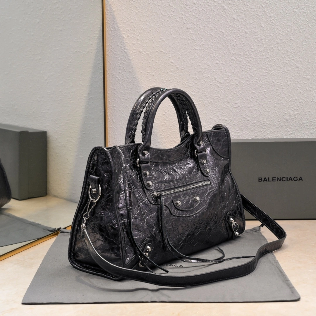 Balenciaga 2024 Lie City  Motorcycle Bag FreshLook 61062