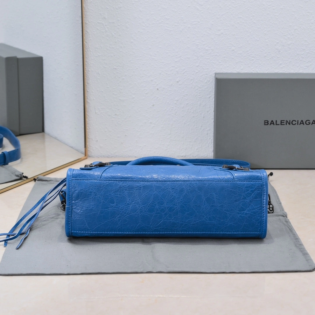 OdorResistant Balenciaga 2024 Lie City Motorcycle Bag -  Revived 61081