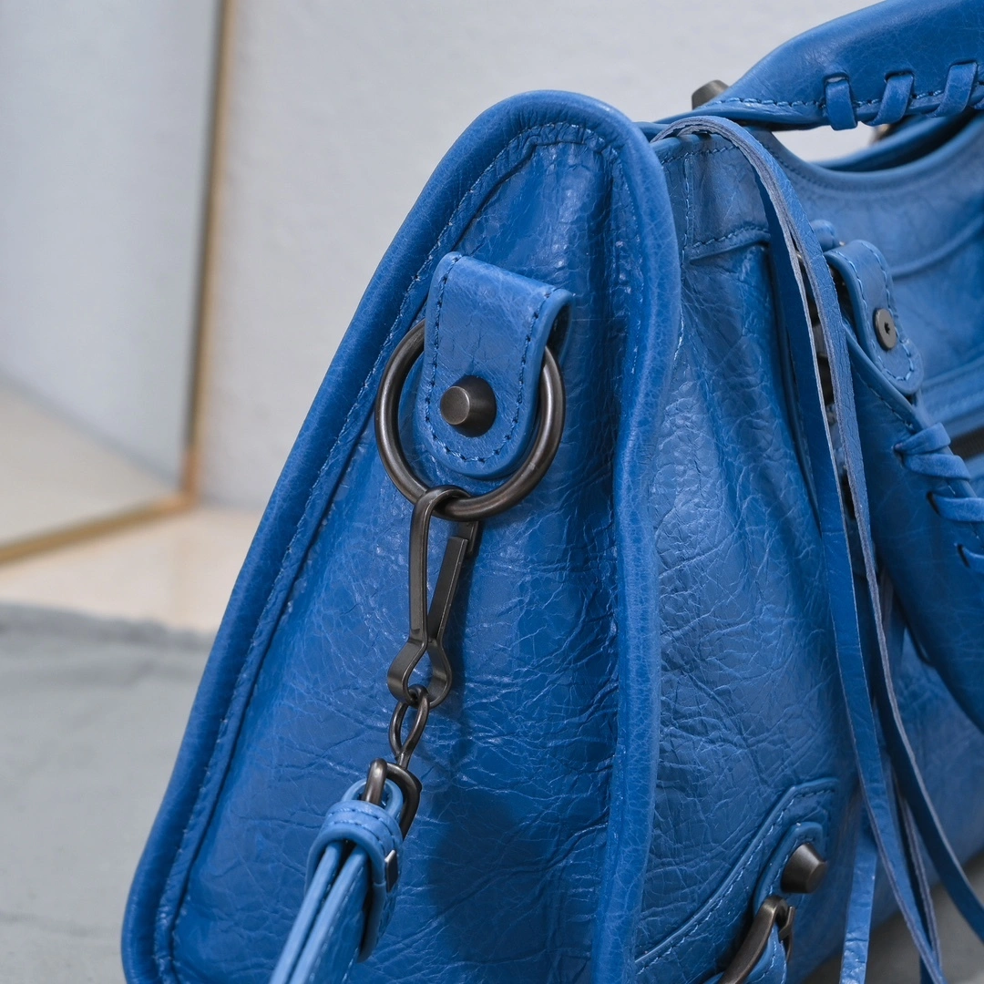 OdorResistant Balenciaga 2024 Lie City Motorcycle Bag -  Revived 61081