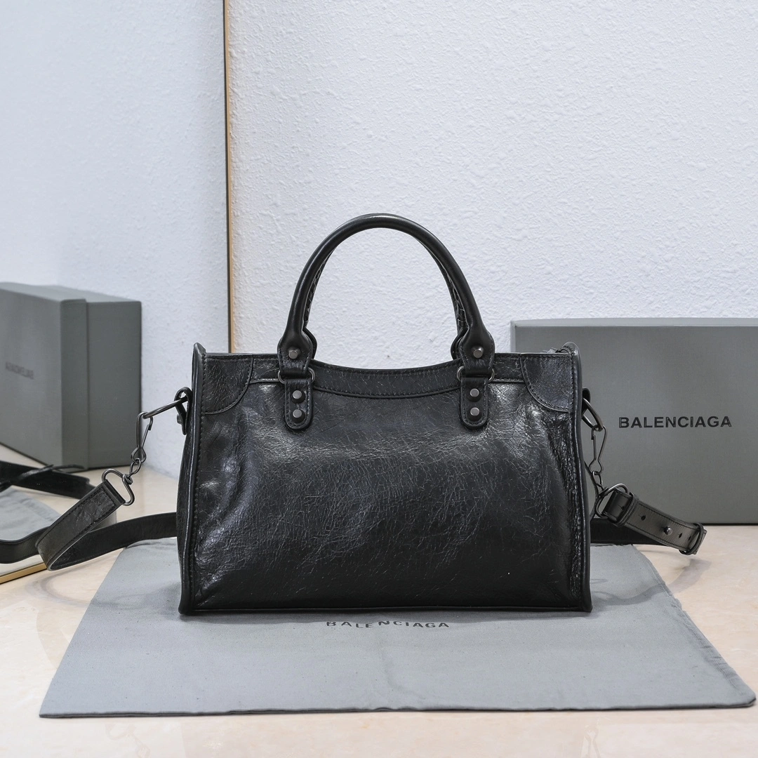 Refined Balenciaga 2024 Lie City Motorcycle Bag - Retro  Reimagined 61053