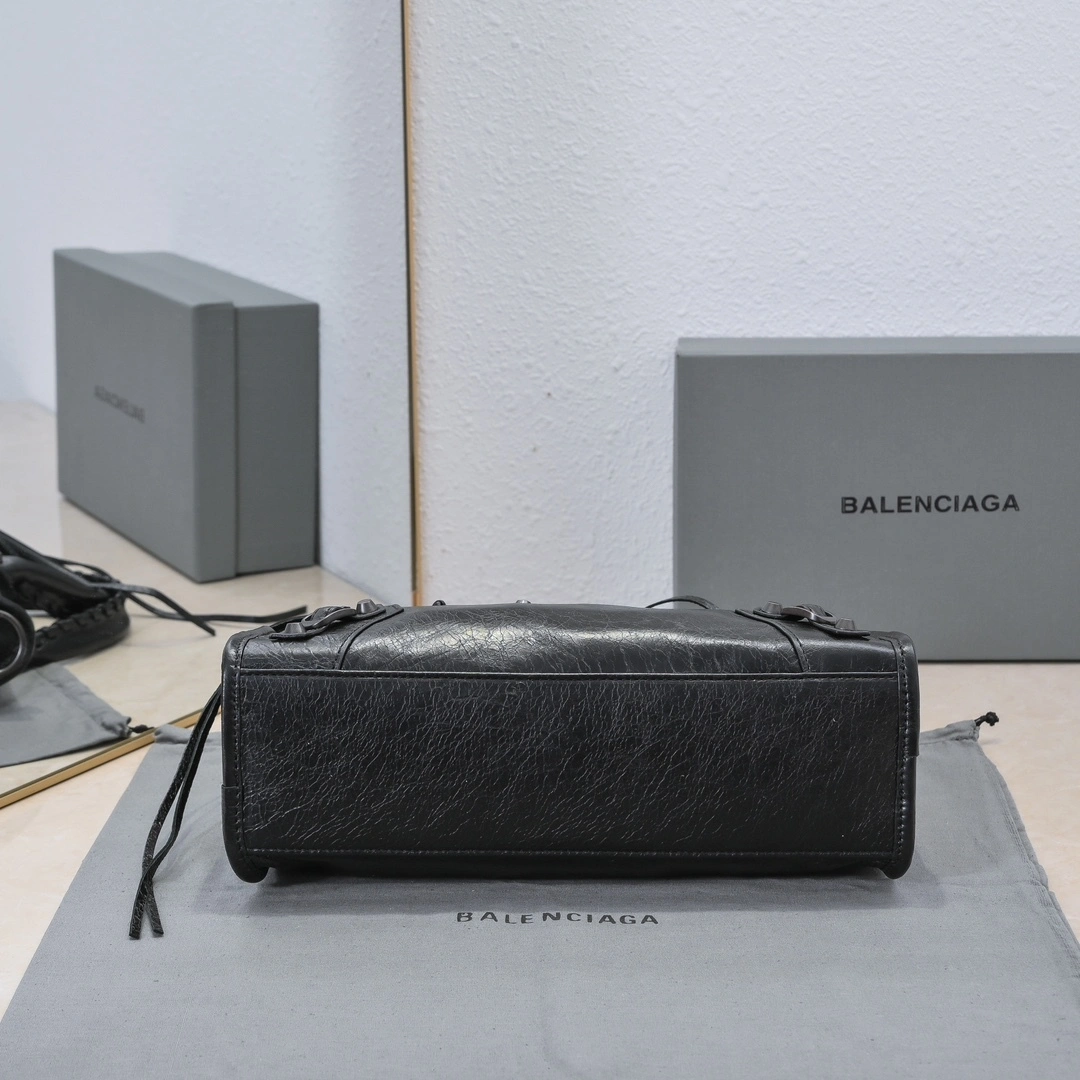 Refined Balenciaga 2024 Lie City Motorcycle Bag - Retro  Reimagined 61053