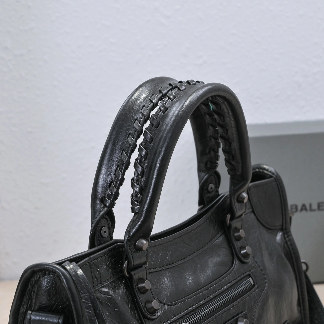 Refined Balenciaga 2024 Lie City Motorcycle Bag - Retro  Reimagined 61053