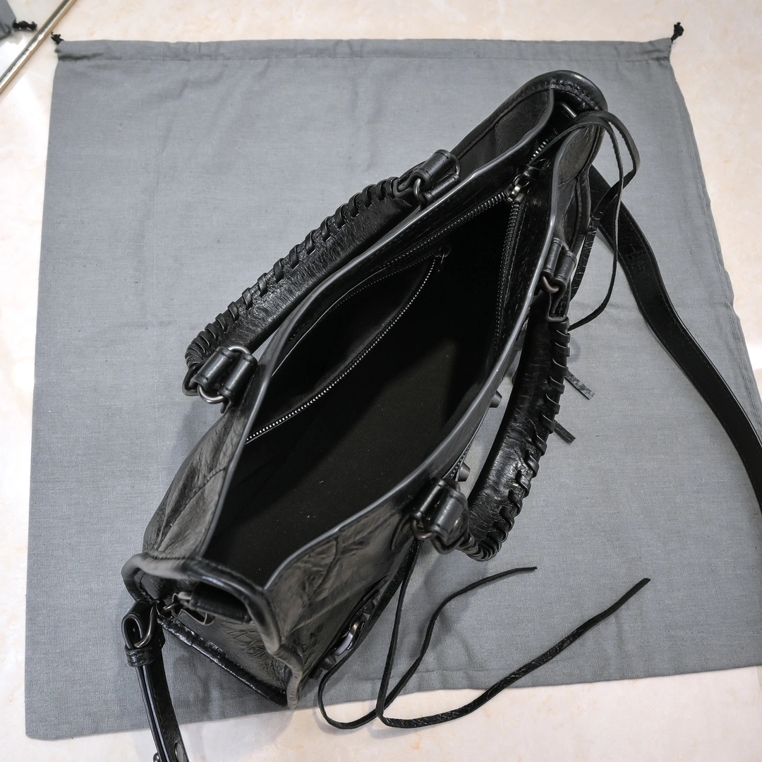 Refined Balenciaga 2024 Lie City Motorcycle Bag - Retro  Reimagined 61053