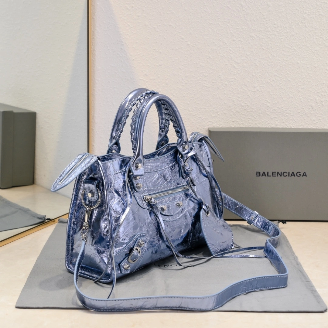 Casual Balenciaga 2024 Lie City Motorcycle Bag - Vintage Revival 61050