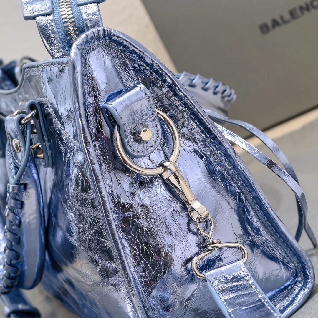 Casual Balenciaga 2024 Lie City Motorcycle Bag - Vintage Revival 61050