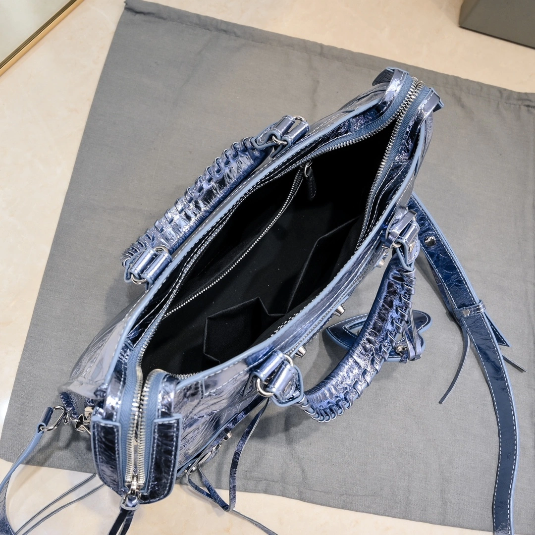 Casual Balenciaga 2024 Lie City Motorcycle Bag - Vintage Revival 61050