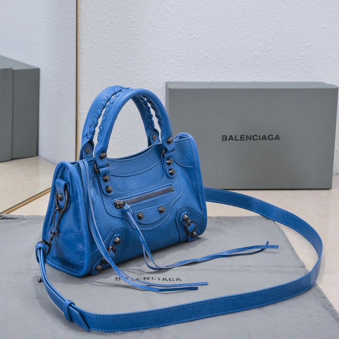 Balenciaga 2024 Lie City Motorcycle Bag - Vintage Revival SmartChoice 61001