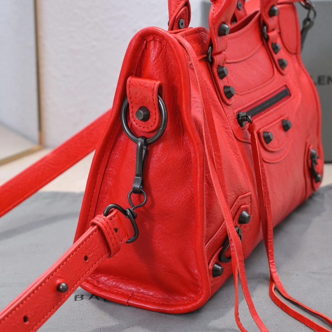 SmartChoice Balenciaga 2024 Lie City Retro Motorcycle Bag - Medium Size 61088
