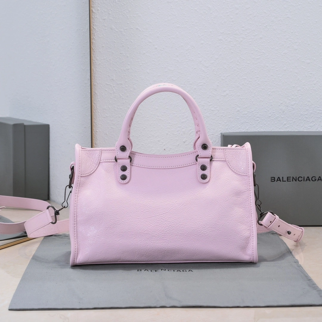 Practical Balenciaga 2024 Lie City Studded Motorcycle Bag 61054