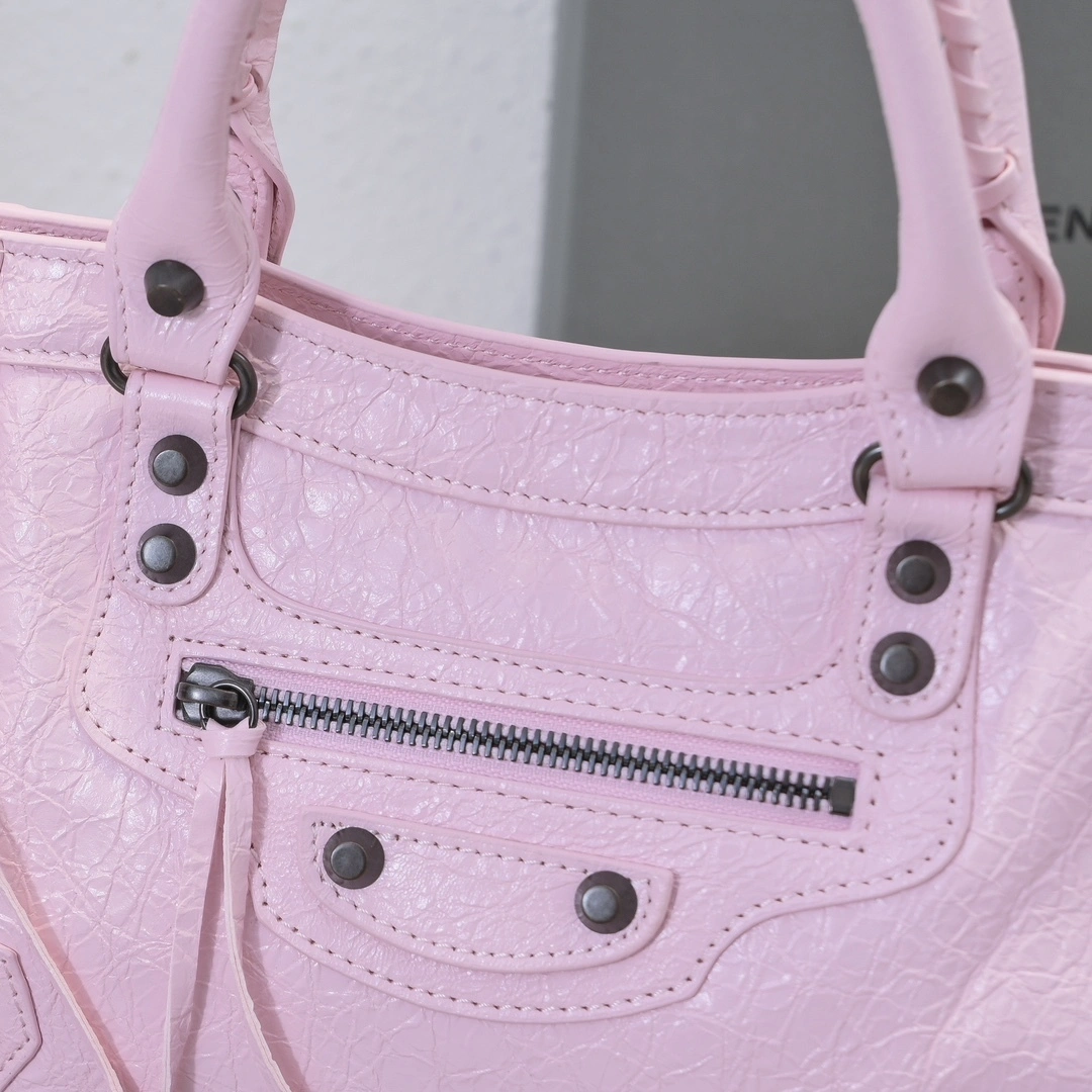Practical Balenciaga 2024 Lie City Studded Motorcycle Bag 61054
