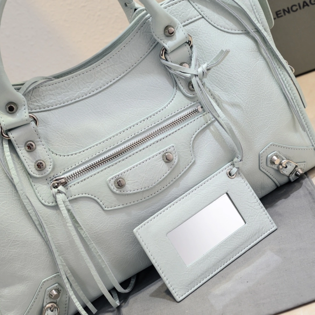Balenciaga 2024 Lie City Studded Motorcycle Bag ZeroBulk 61037