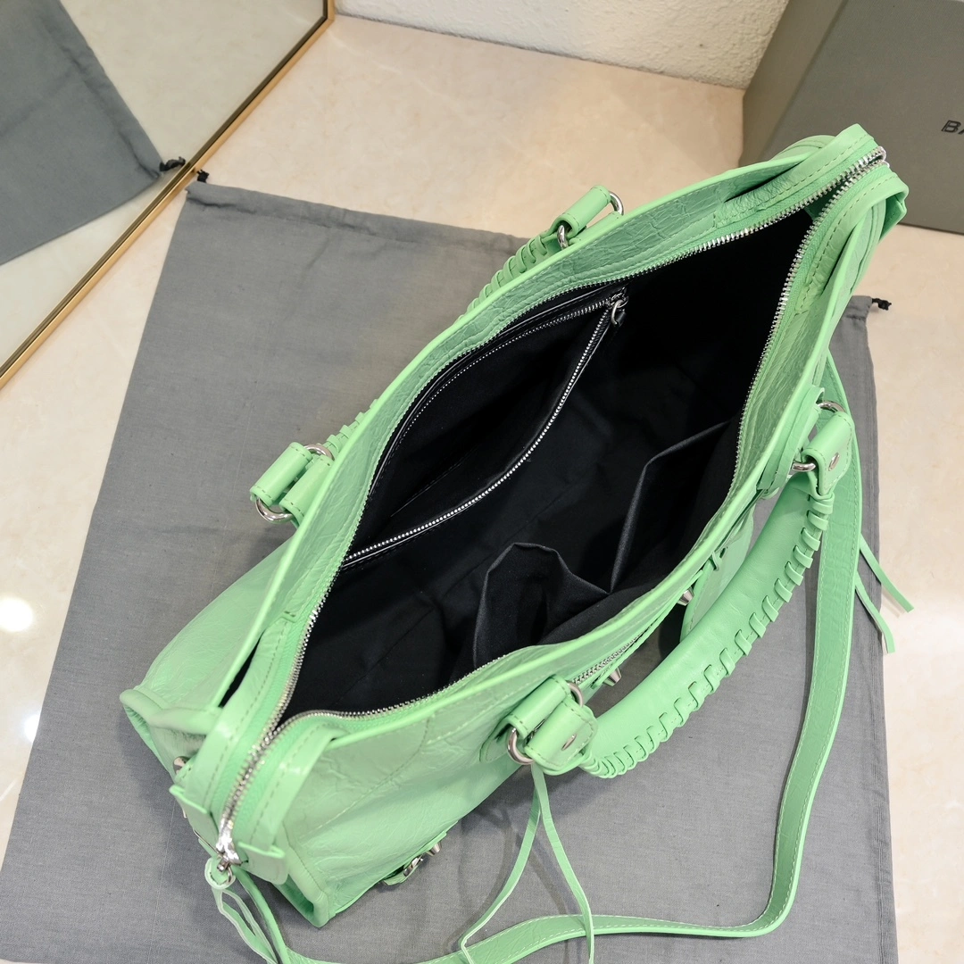 Durable Balenciaga 2024 Lie City Studded Motorcycle Bag 61029