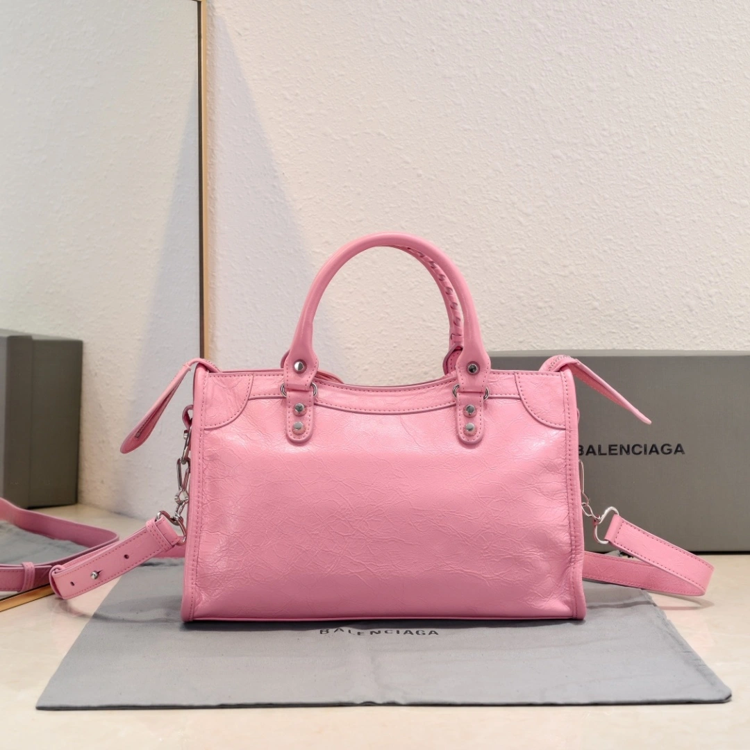 Balenciaga 2024 Lie City Studded Motorcycle Bag Sustainable 61027