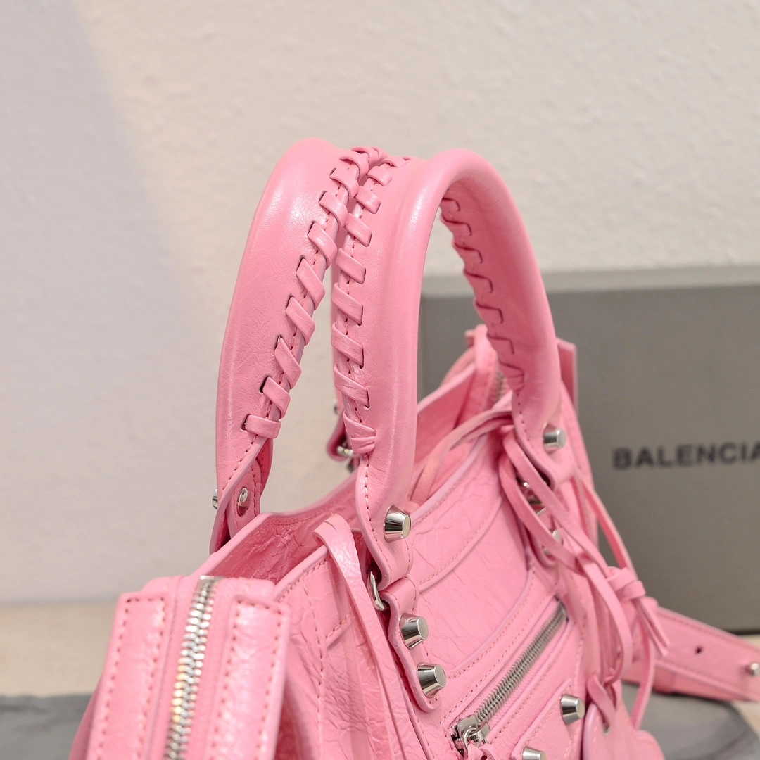 Balenciaga 2024 Lie City Studded Motorcycle Bag Sustainable 61027