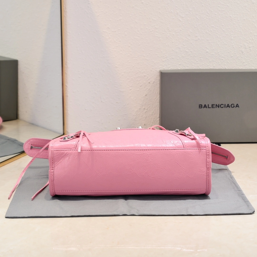 Balenciaga 2024 Lie City Studded Motorcycle Bag Sustainable 61027