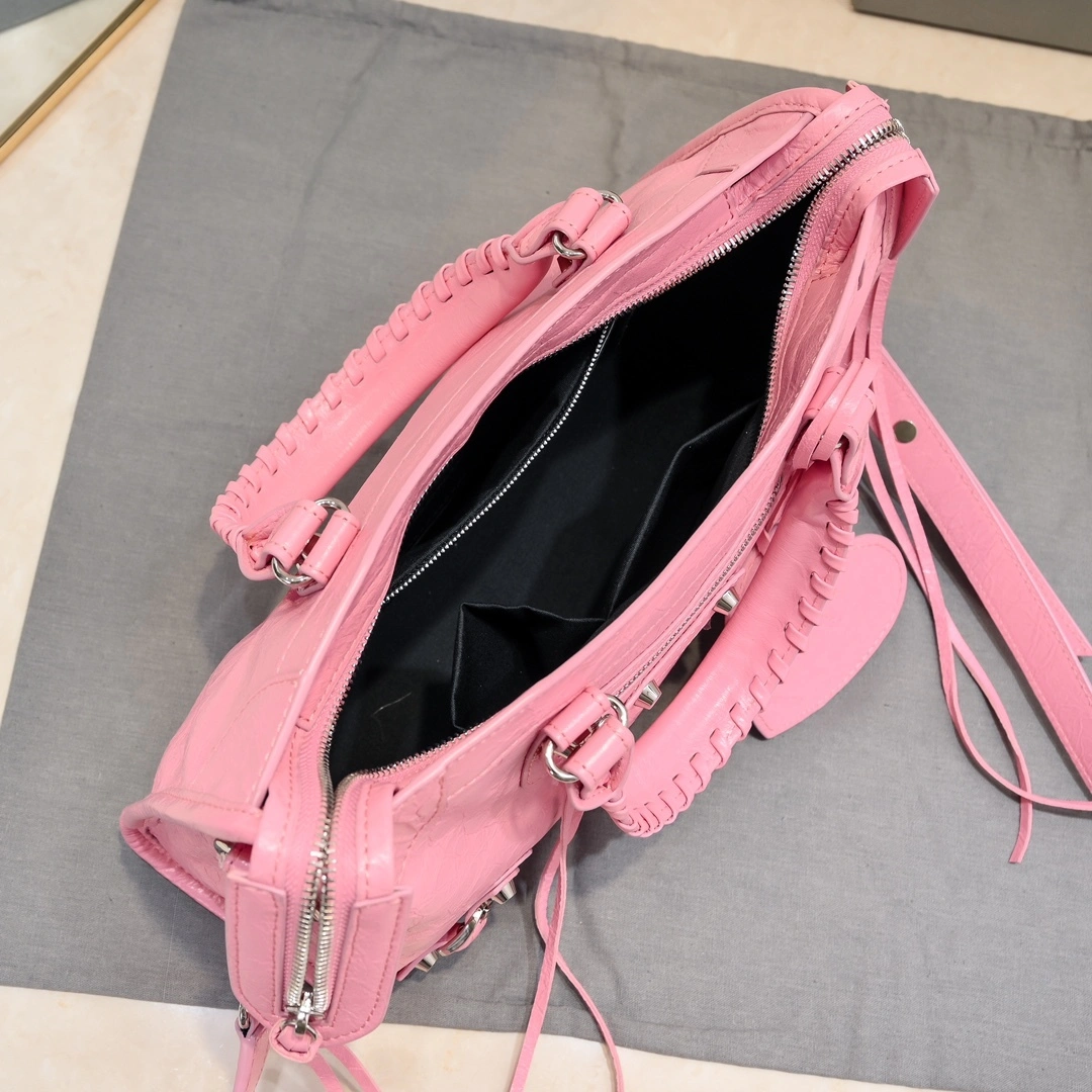 Balenciaga 2024 Lie City Studded Motorcycle Bag Sustainable 61027