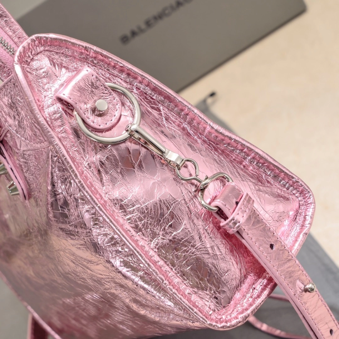 EyeCatching Balenciaga 2024 Lie City Studded Motorcycle Bag 61085