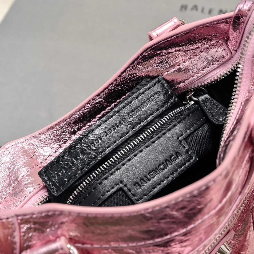 Trendsetting Balenciaga 2024 Lie City Studded Motorcycle Bag 61044