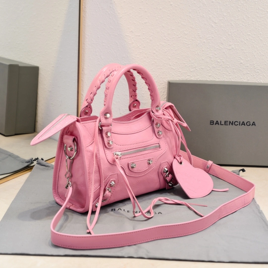 Balenciaga 2024 Lie City Studded Motorcycle Bag Contemporary 61052