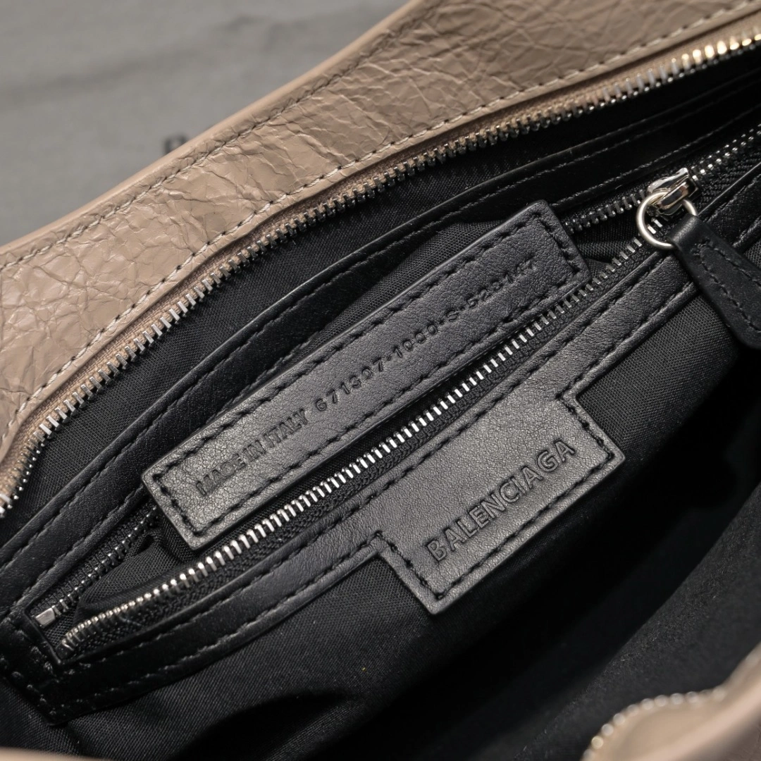 Fashionable Balenciaga 2024 Lie City Studded Motorcycle Bag 61012