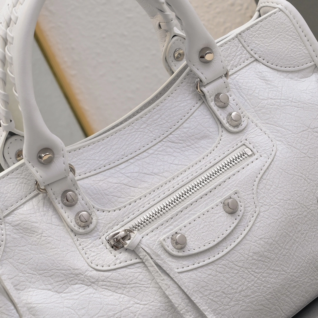 Comfortable Balenciaga 2024 Lie City Studded Motorcycle Bag 61019
